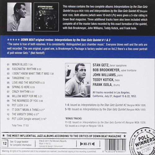 Stan Getz Quintet - Interpretations #2 + Interpretations #1 (CD) - Velvet Music