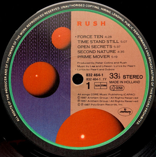Rush - Hold Your Fire (tweedehands LP) - Velvet Music