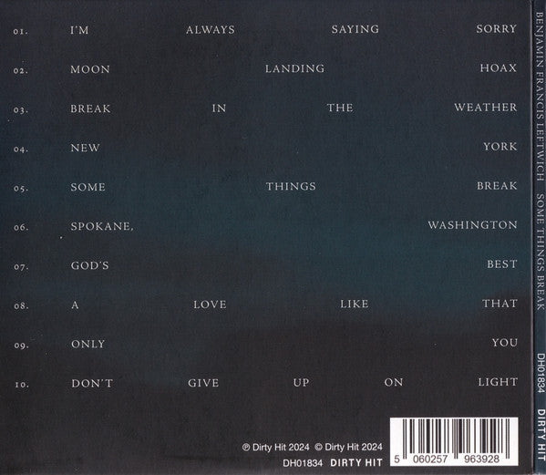 Benjamin Francis Leftwich - Some Things Break (CD) - Velvet Music