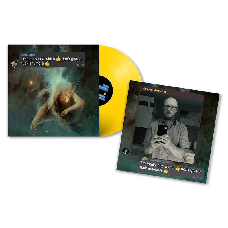 Arab Strap - I'm totally fine with it don't give a fuck anymore -indie only yellow vinyl- (LP)