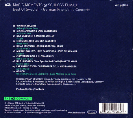 Various - Magic Moments @ Schloss Elmau Best Of Swedish-German Friendship (second-hand CD)