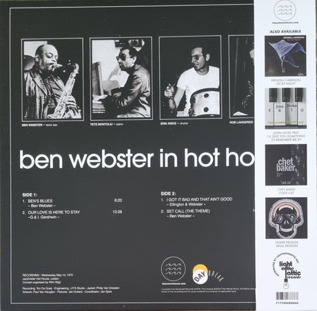 Ben Webster - In Hot House (LP) - Velvet Music