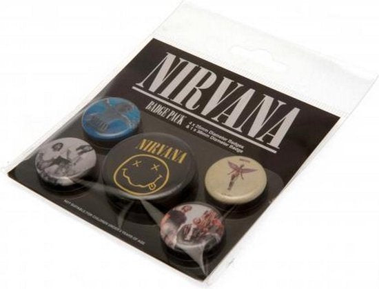 BP80620 - NIRVANA - BADGES (Merchandise) - Velvet Music