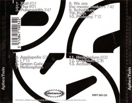 Aphex Twin - Selected Ambient Works 85-92 (tweedehands CD) - Velvet Music