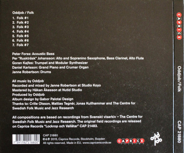 Oddjob (4) - Folk (tweedehands CD) - Velvet Music