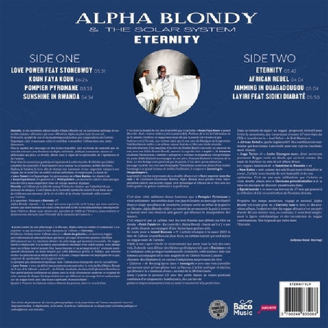 Alpha Blondy - Eternity (LP) - Velvet Music