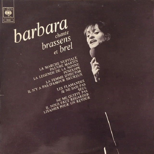 Barbara (5) - Barbara Chante Brassens Et Brel (CD) - Velvet Music