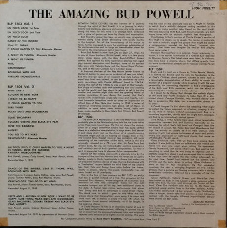 Bud Powell - The Amazing Bud Powell (Volume 1) (LP d'occasion)