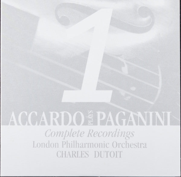 Salvatore Accardo Plays Niccolò Paganini, London Philharmonic Orchestra, Charles Dutoit - Complete Recordings (tweedehands CD) - Velvet Music