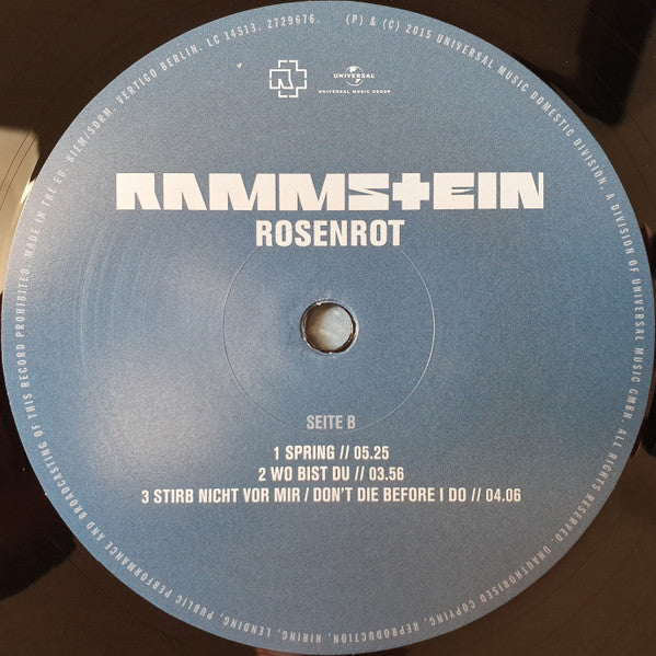 Rammstein - Rosenrot (tweedehands LP) - Velvet Music