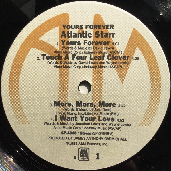 Atlantic Starr - Yours Forever (CD) - Velvet Music