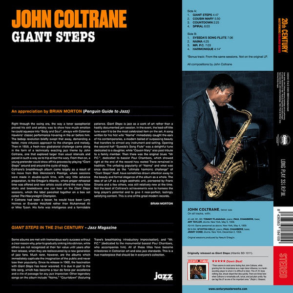 John Coltrane - Giant steps (33 tours)