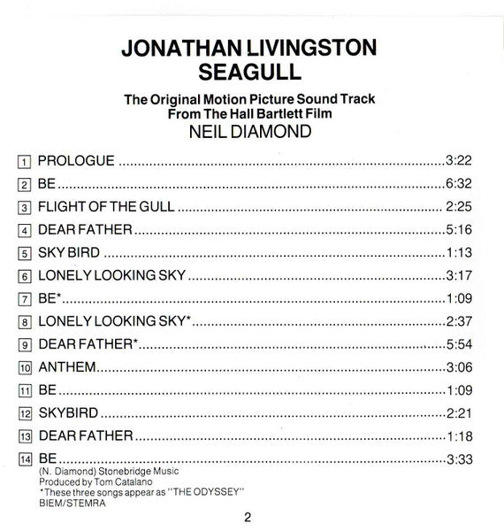Neil Diamond - Jonathan Livingstone Seagull (Original motion picture soundtrack) (CD d'occasion)