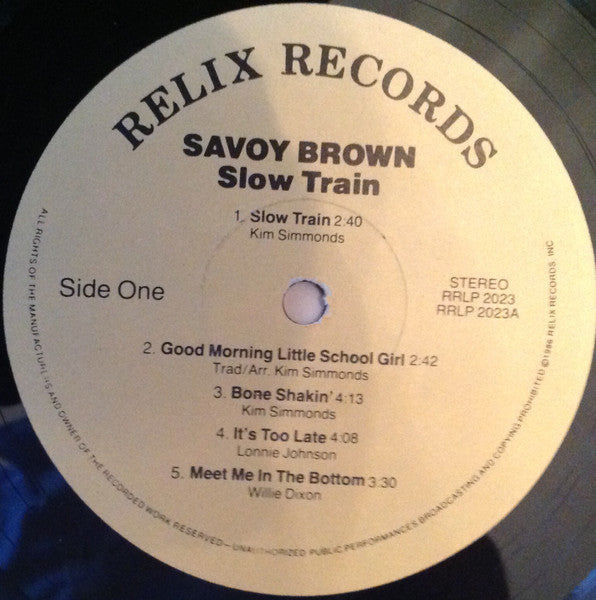 Savoy Brown - Slow Train (An Album Of Acoustic Music) (tweedehands LP) - Velvet Music