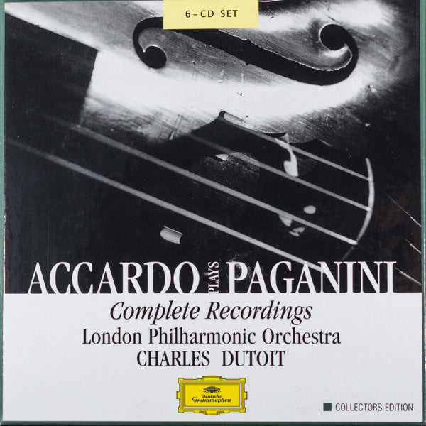 Salvatore Accardo Plays Niccolò Paganini, London Philharmonic Orchestra, Charles Dutoit - Complete Recordings (tweedehands CD) - Velvet Music