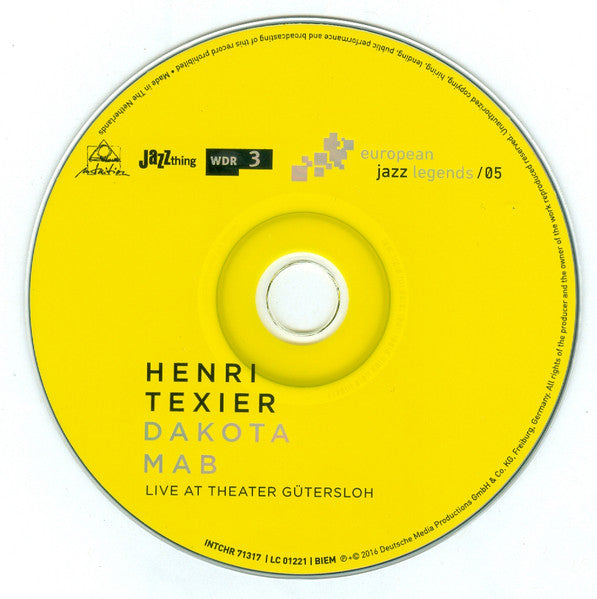 Henri Texier - Dakota Mab (Live At Theater Gütersloh) (tweedehands CD) - Velvet Music