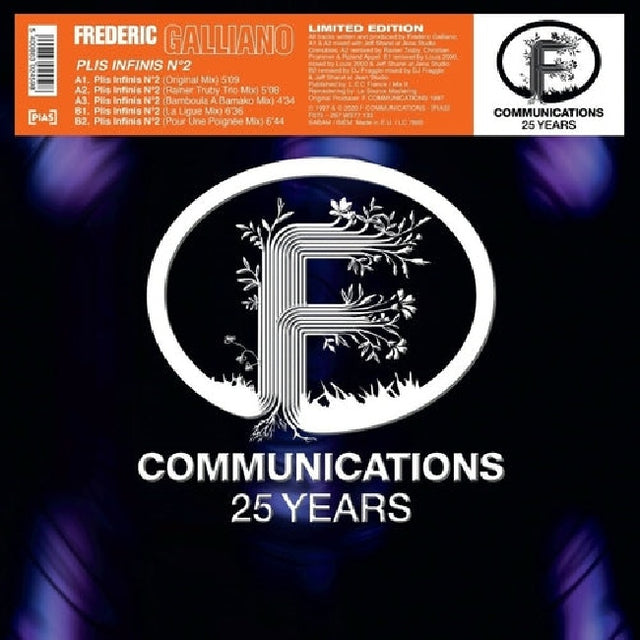 Frederic Galliano - Plis infinis 2 (12-inch maxi-single) - Velvet Music