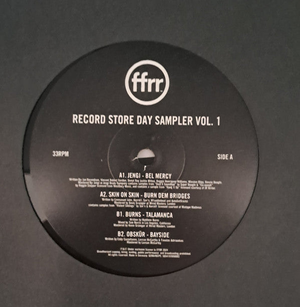 Jengi (2), Skin On Skin, Burns (4), Obskür - Record Store Day Sampler Vol. 1 (LP)
