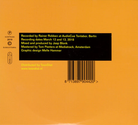 Ute Wassermann, Jaap Blonk & Michael Vorfeld - Wassermann, Blonk & Vorfeld (tweedehands CD) - Velvet Music