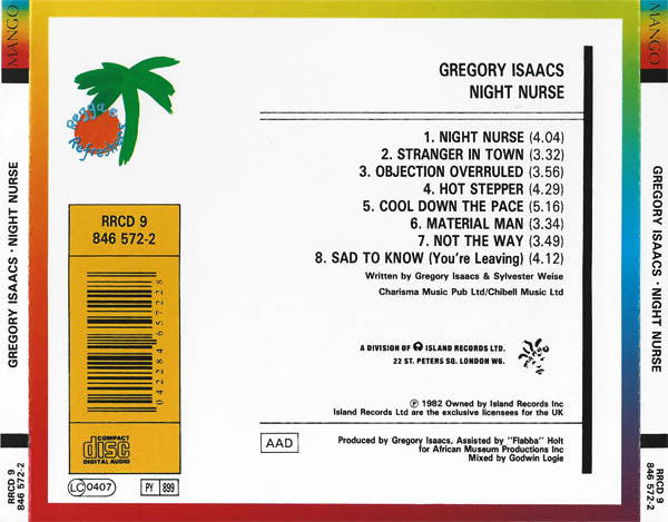 Gregory Isaacs - Night Nurse (tweedehands CD) - Velvet Music