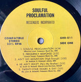 Messengers Incorporated - Soulful Proclamation (LP)