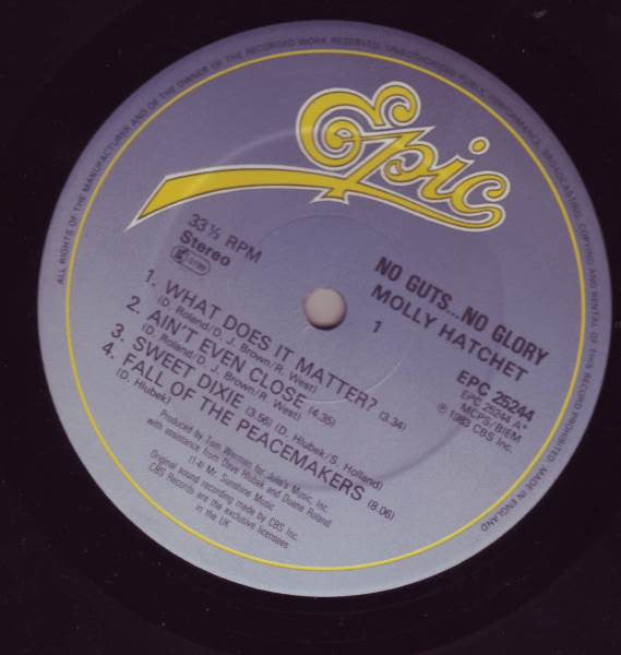 Molly Hatchet - No Guts No Glory (tweedehands LP) - Velvet Music
