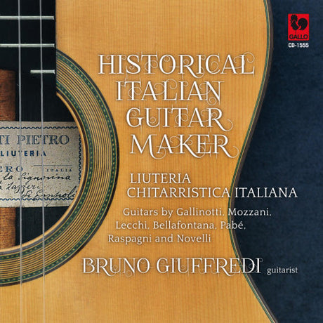 V/A (Various Artists) - Historical italian guitar maker (CD) - Velvet Music