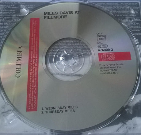 Miles Davis - Miles Davis At Fillmore: Live At The Fillmore East (CD) - Velvet Music