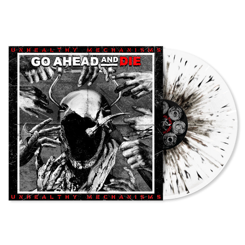 Go Ahead And Die - Unhealthy mechanisms -vinyle splatter blanc/noir- (LP)