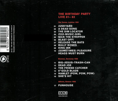 Birthday Party, The - Live 81-82 (tweedehands CD) - Velvet Music