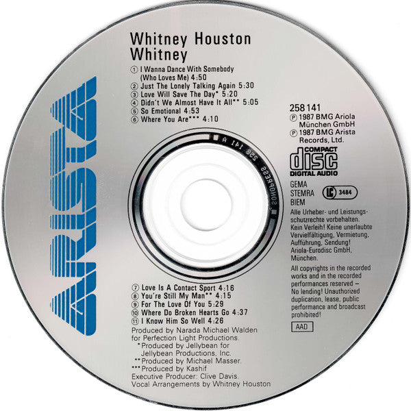 Whitney Houston - Whitney (second hand CD)