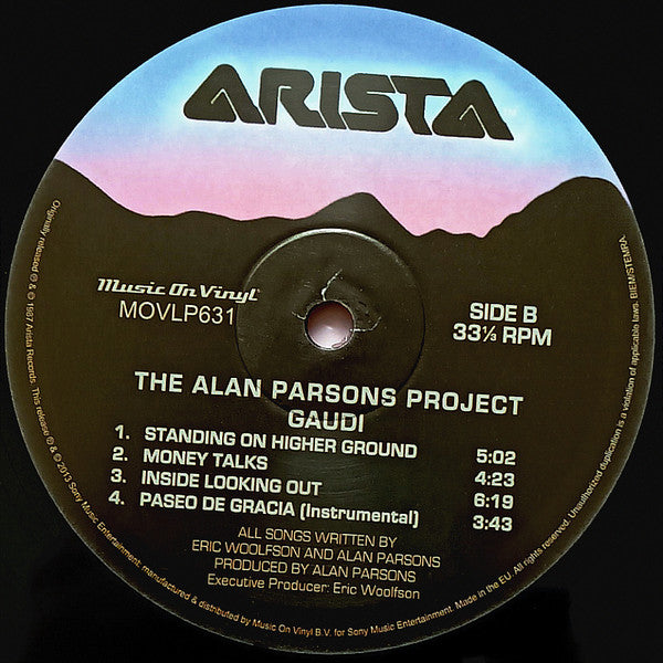 Alan Parsons Project, The - Gaudi (LP) - Velvet Music