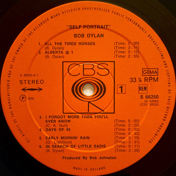 Bob Dylan - Self Portrait (tweedehands LP) - Velvet Music