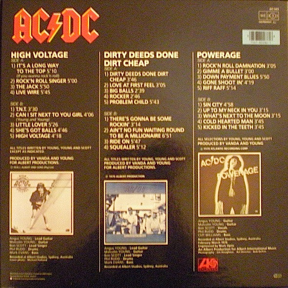 AC/DC - 3 Record Set (tweedehands LP) - Velvet Music