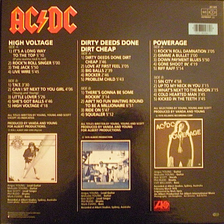AC/DC - 3 Record Set (tweedehands LP) - Velvet Music