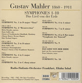 Gustav Mahler - Radio-Sinfonie-Orchester Frankfurt, Eliahu Inbal - Symphonies 1-10 / Das Lied Von Der Erde (CD d'occasion)