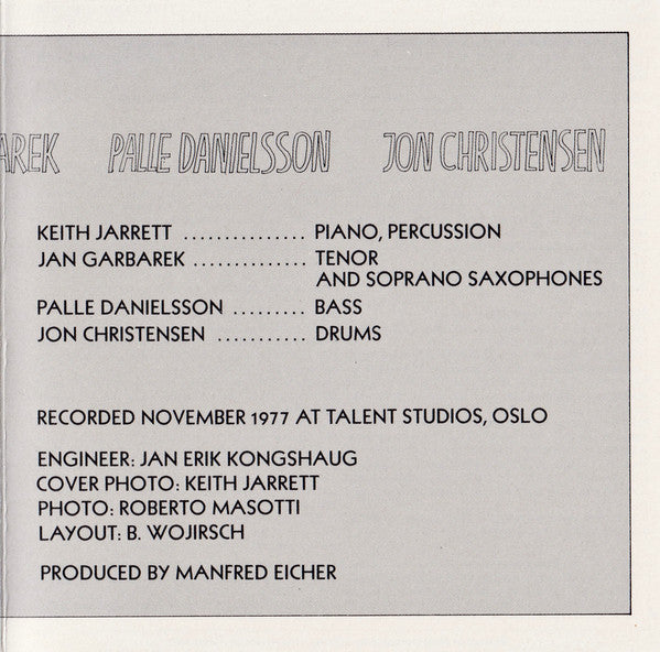 Keith Jarrett - My Song (CD)