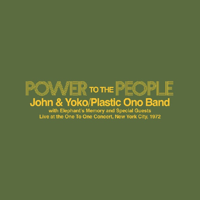 John & Yoko, The Plastic Ono Band, Elephant's Memory - Power To The People - Live at the One To One Concert, New York City, 1972 (12-inch maxi-single) - Velvet Music