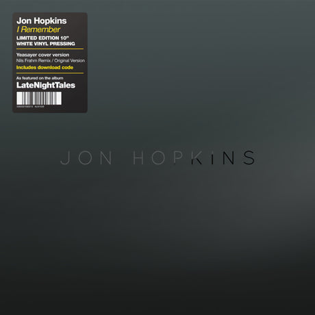 Jon Hopkins - I remember (12-inch maxi-single) - Velvet Music