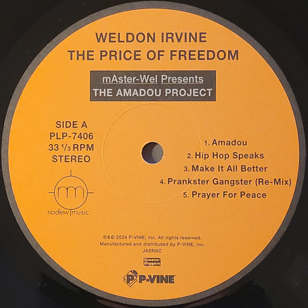 Weldon Irvine - The Price Of Freedom - mAster-Wel Presents The Amadou Project (LP) - Velvet Music