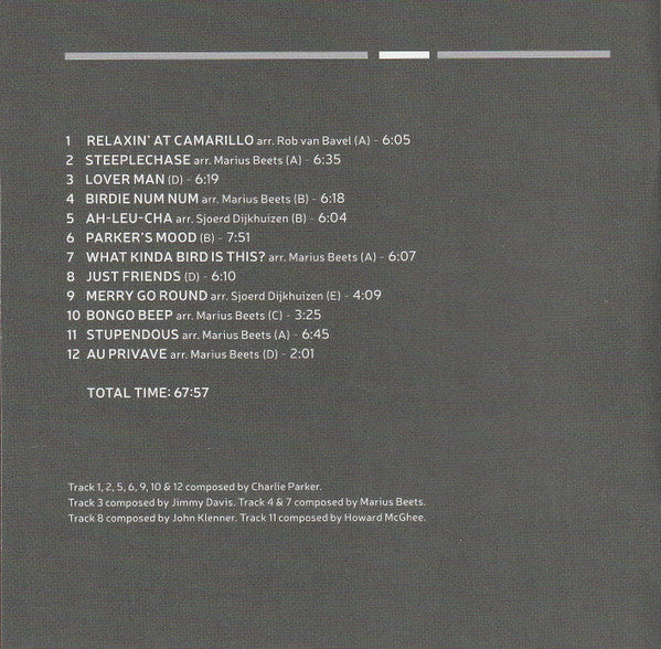 Eric Ineke Jazzxpress, The - What Kinda Bird is This? The Music of Charlie Parker (tweedehands CD) - Velvet Music