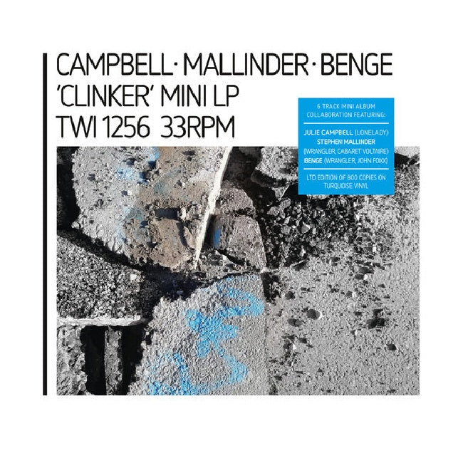 Mallinder & Campbell & Benge - Clinker (turquoise / mini album) (LP)