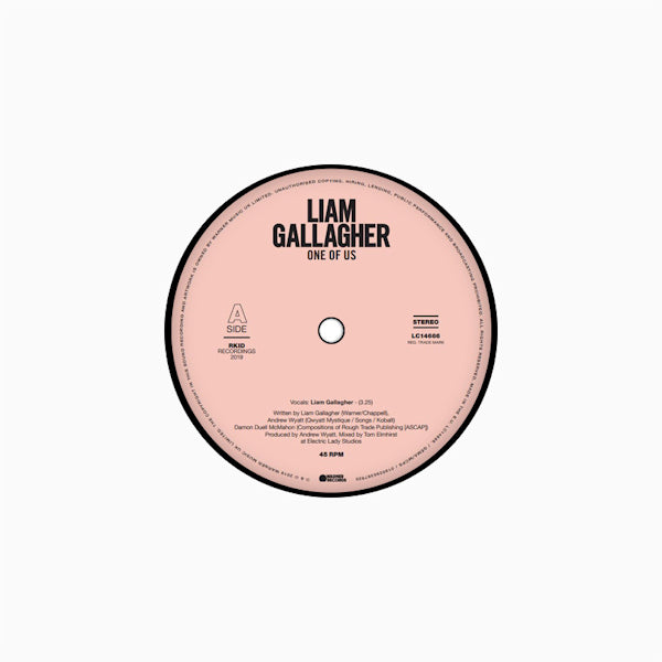 Liam Gallagher - One of us (single 7-pouces)