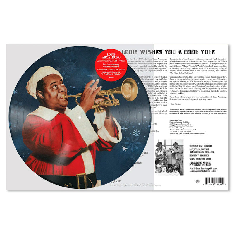 Louis Armstrong - Louis wishes you a cool yule -picture disc- (LP) - Velvet Music