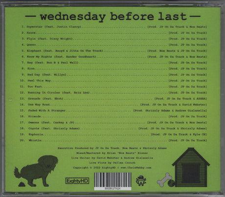 Chris Webby - Wednesday Before Last (CD) - Velvet Music
