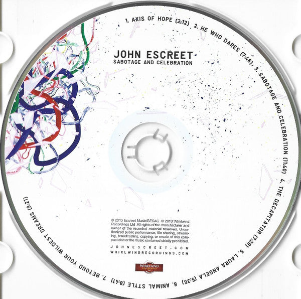 John Escreet - Sabotage and Celebration (tweedehands CD) - Velvet Music