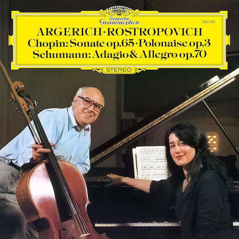 Martha Argerich & Mstislav Rostropovich - Chopin: sonate op.65; schumann: adagio (LP) - Velvet Music