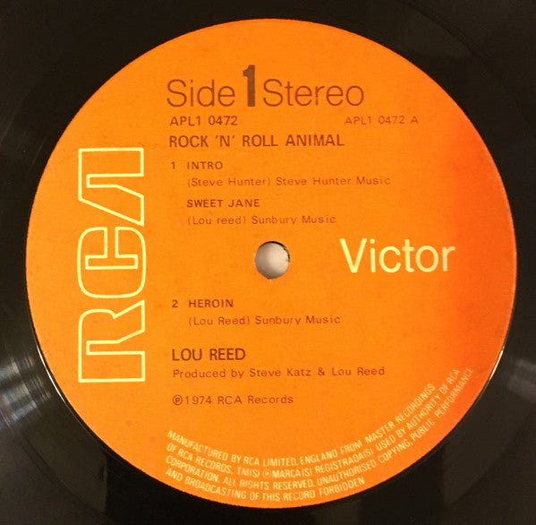 Lou Reed - Rock N Roll Animal (tweedehands LP) - Velvet Music