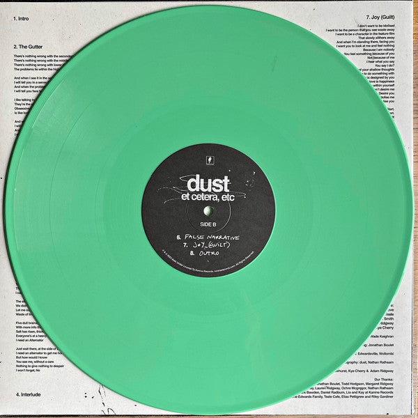 Dust - Et cetera, etc (LP) - Velvet Music