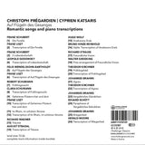 Christoph Prégardien, Cyprien Katsaris - Auf Flügeln Des Gesanges: Romantic Songs And Piano Transcriptions (tweedehands CD) - Velvet Music